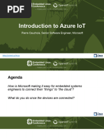 OpenIoT Summit - Introduction To Azure IoT