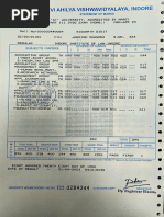 Marksheet Final Year