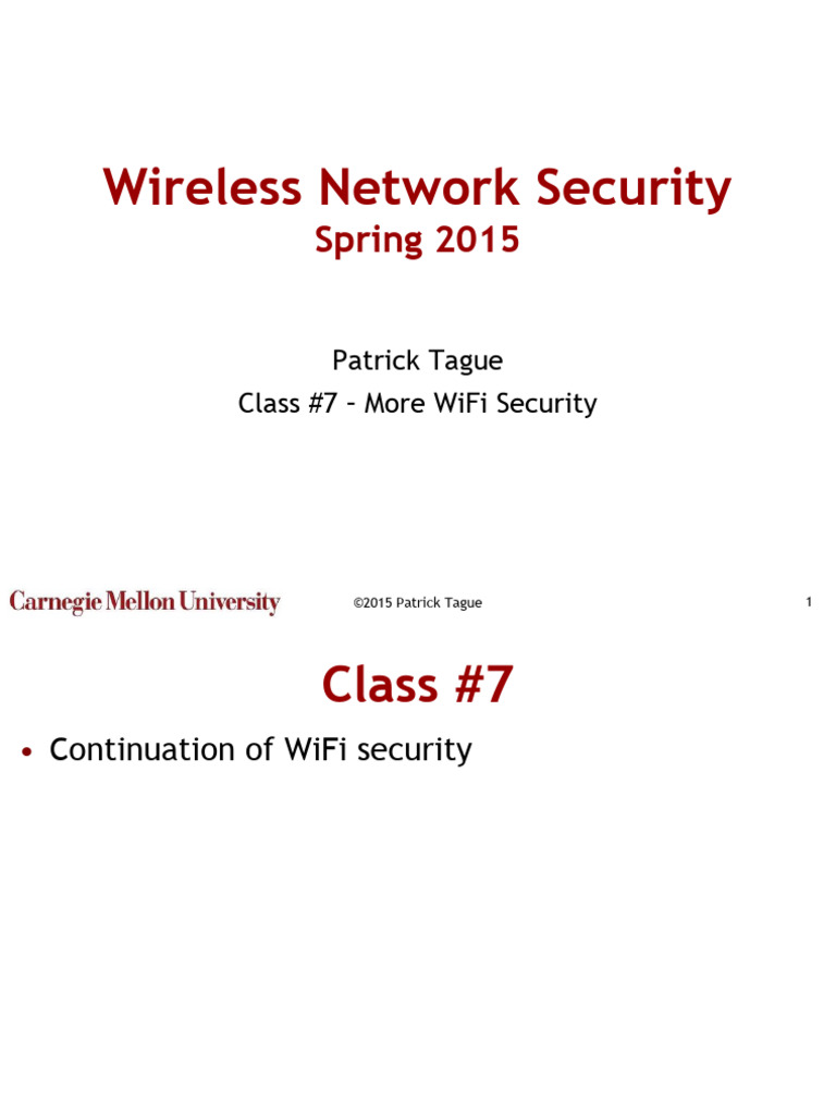 WiFi Security: Challenges and Solutions | PDF | Computer Engineering ...