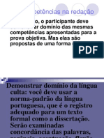 As Competências Na Redação