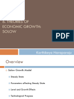 Theories of Economic Growth - Solow Model - Contd