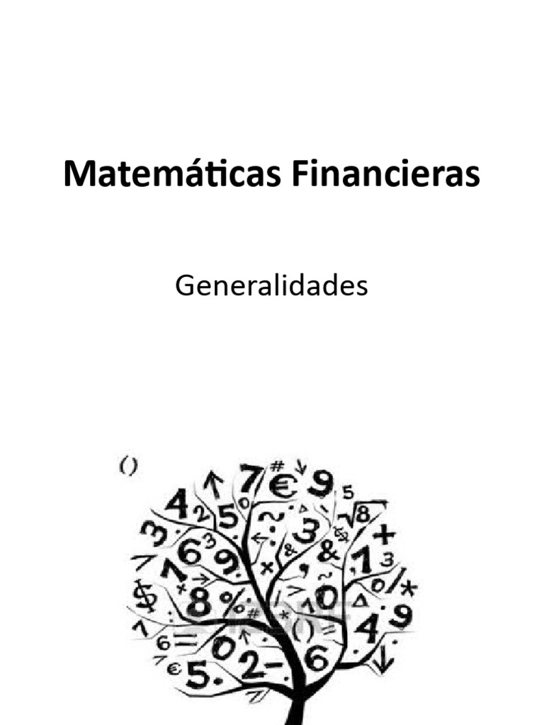 Introducción a las Matemáticas Financieras | PDF | Finanzas Matemáticas ...