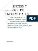 PREVENCION Y CONTROL DE ENFERMEDADES