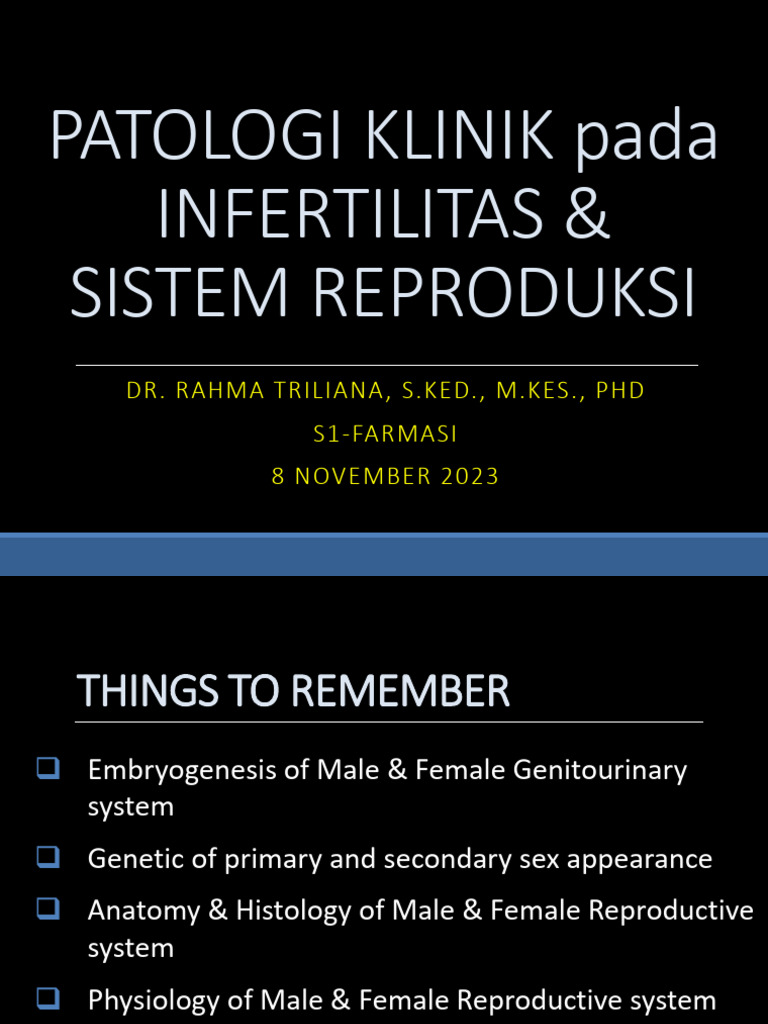 Infertility & Reproductive Pathology Guide | PDF | Reproduction ...