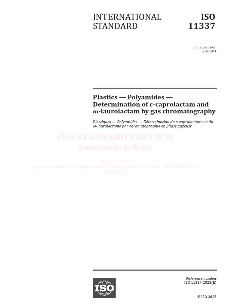 Iso 11337 2023 | PDF | International Organization For Standardization ...