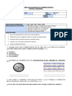 Prueba de Diagnóstico Historia - Primero Básico