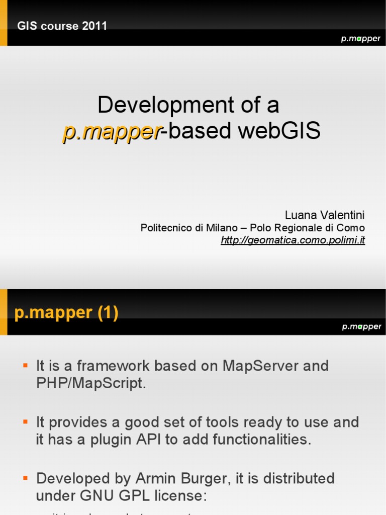 p.mapper WebGIS Framework Overview | PDF | Php | Hyperlink