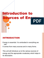 UNIT 1 - Introduction To Source of Energy