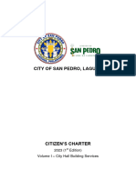 San Pedro Citizens Charter 2023 1st Edition Vol 1 City Hall Building