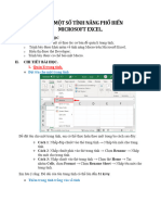 BÀI 18 - Một Số Tính Năng Phổ Biến  Microsoft Excel