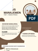 Teknik Analisis Manajemen