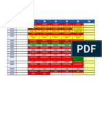 Horario Horizontal Semanal Lunes