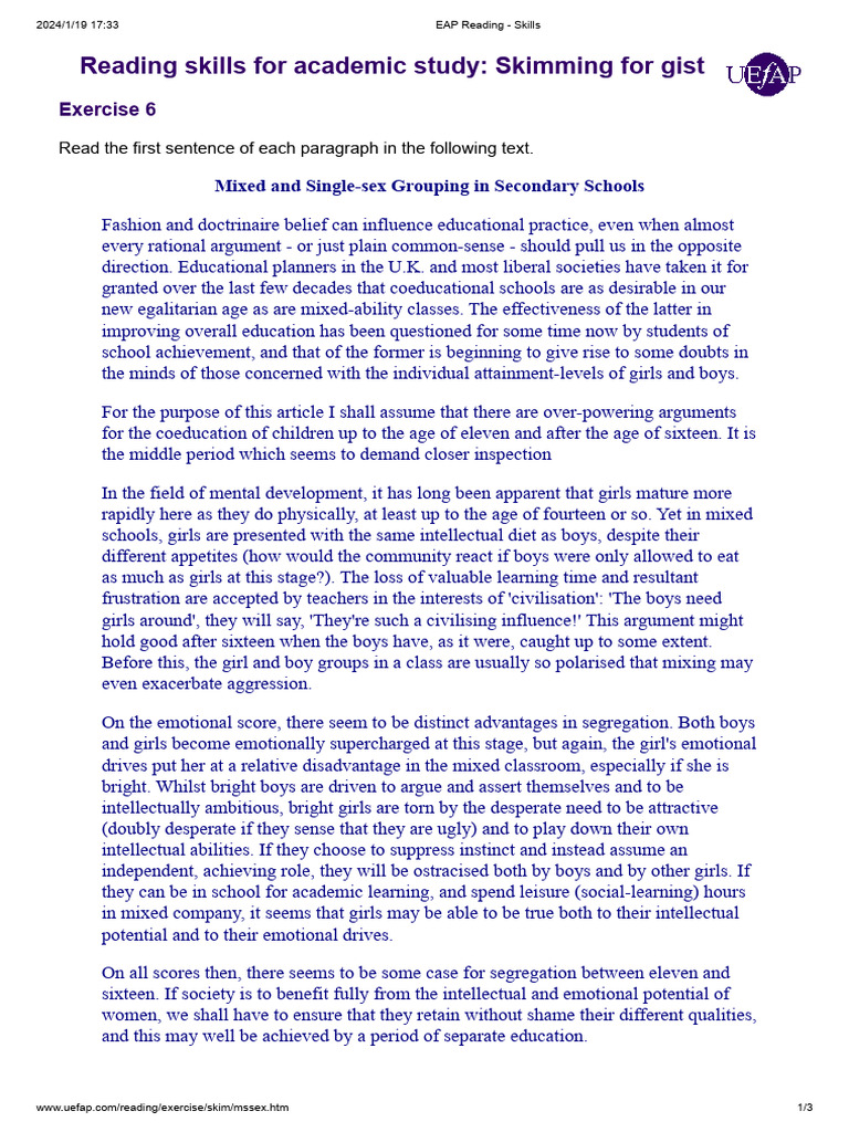 13 EAP Reading - Skills | PDF