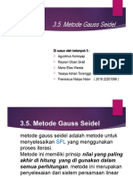 Spl. Metode Gaus Siedel - KLP.5. Acc