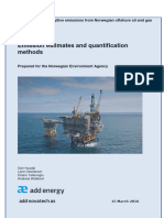 Cold Venting and Fugitive Emissions From Norwegian Offshore Oil and Gas Activities