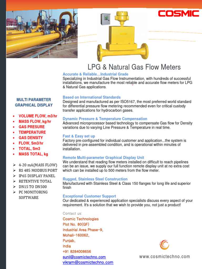 02 - PNG Flow Meter | PDF | Flow Measurement | Gases