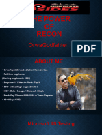 The Power of Recon