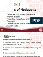 2 Rules of Netiquette