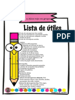 lista de utiles 5 años