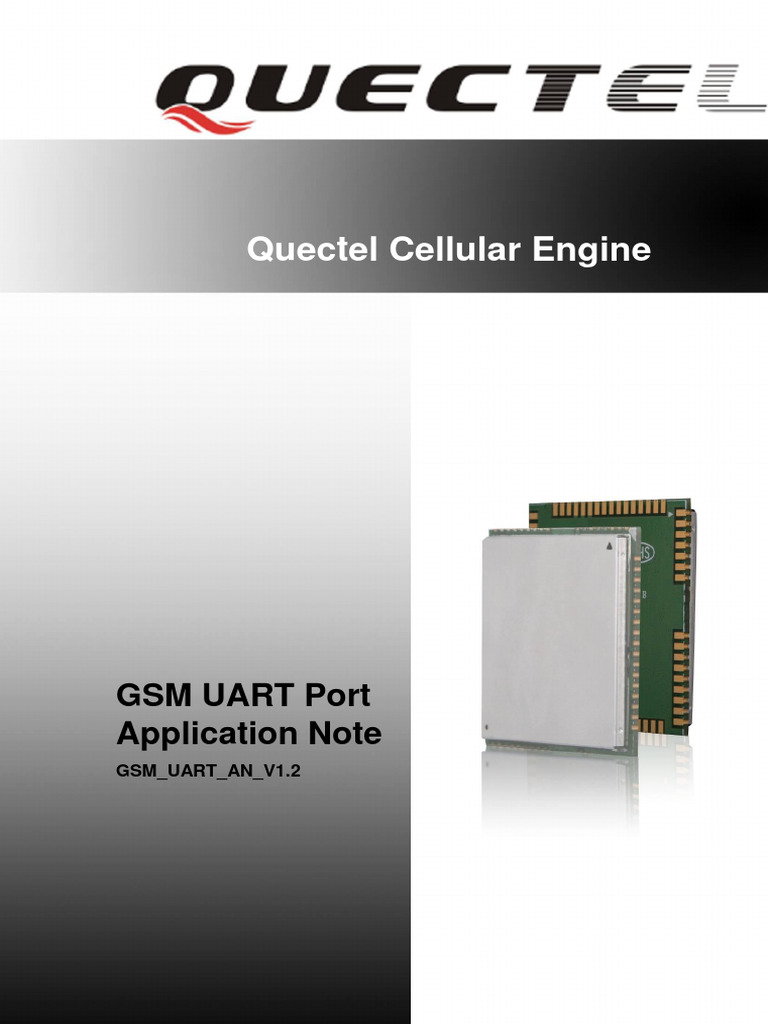 Quectel GSM UART Application Note V1.2 | PDF | Electrical Engineering ...