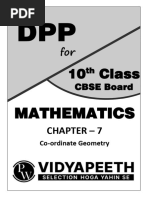 Coordinate Geometry - DPPs