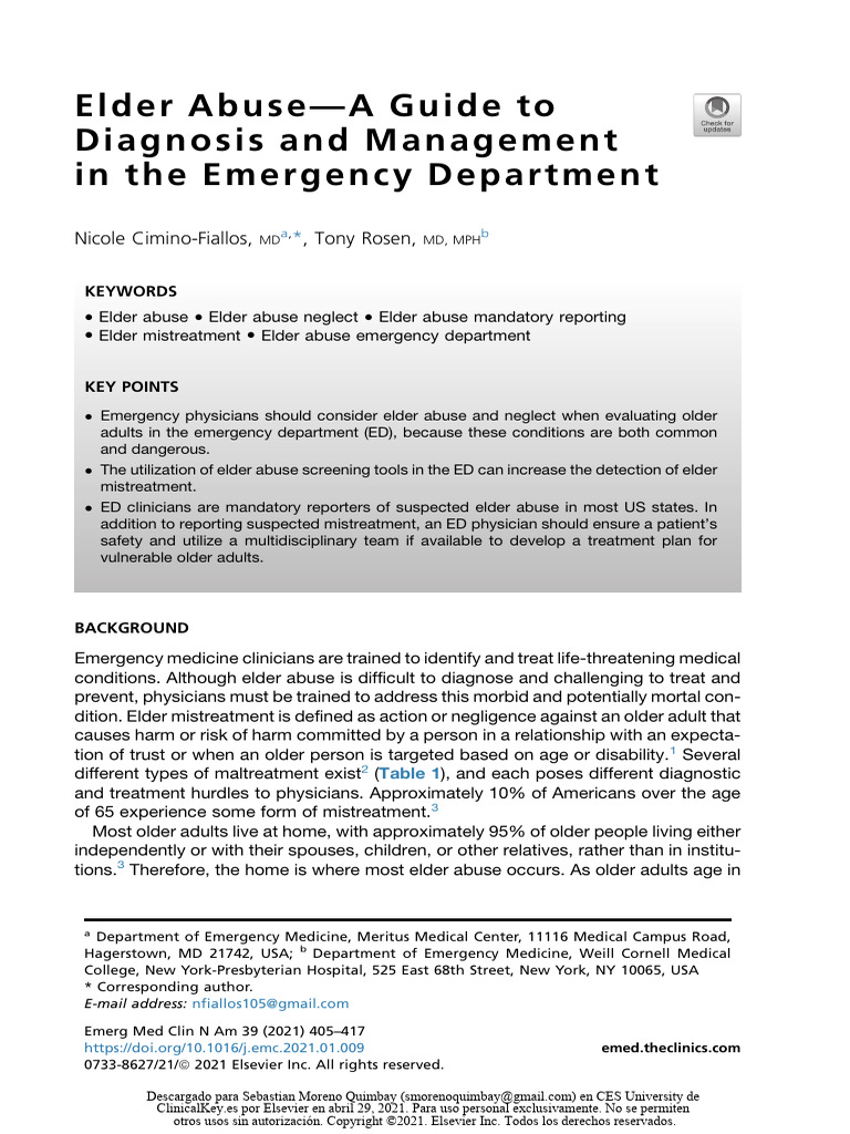 Elder Abuse | PDF | Substance Abuse | Caregiver