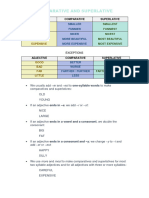 Comparative and Superlative