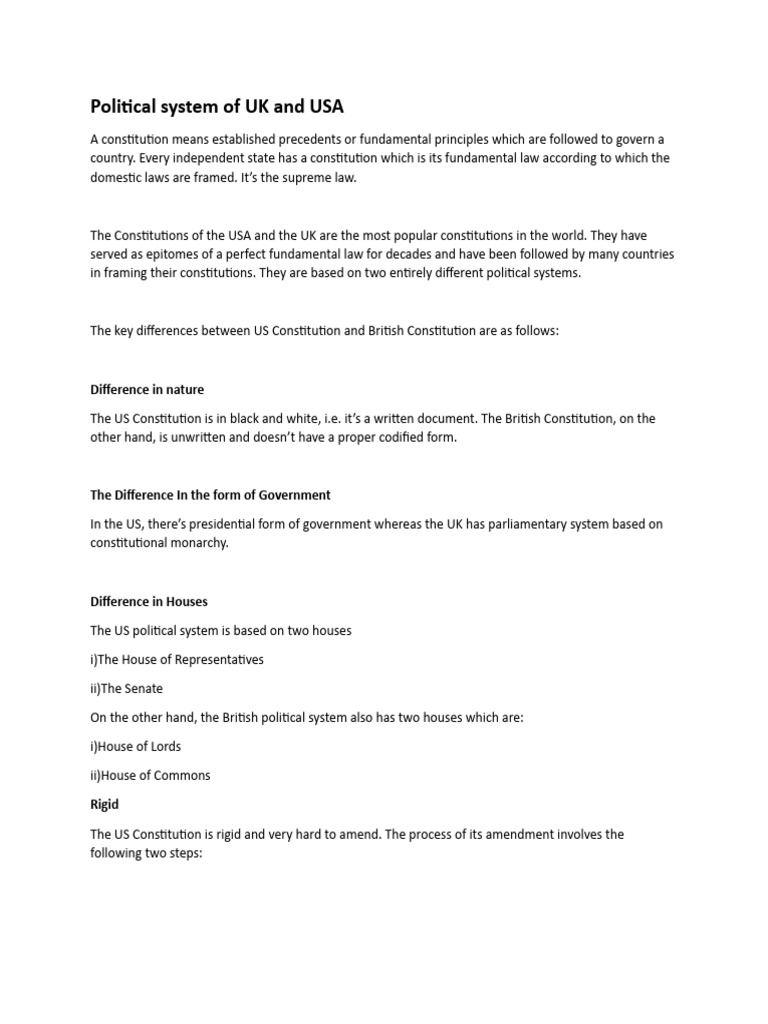 uk-vs-usa-pdf-constitution-separation-of-powers