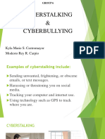 Cyberstalking and Cyberbullying