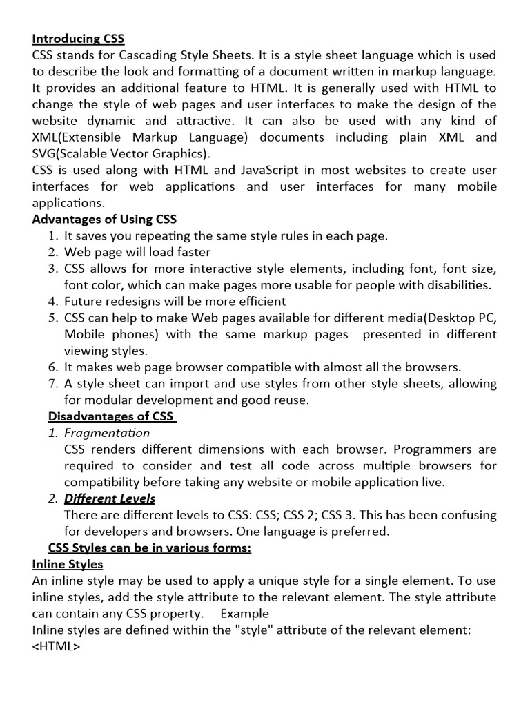 Css-Note !! | Download Free PDF | Html | Websites