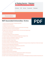 Associates: NAT Associated Universities / D.A.Is