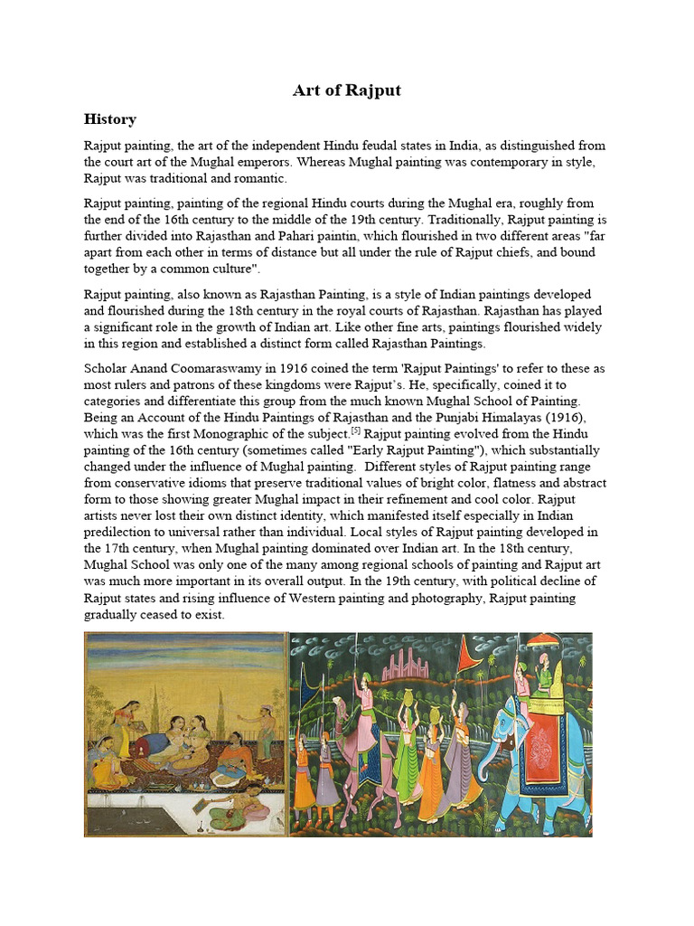 RAJPUT | Download Free PDF | Paintings | Clothing