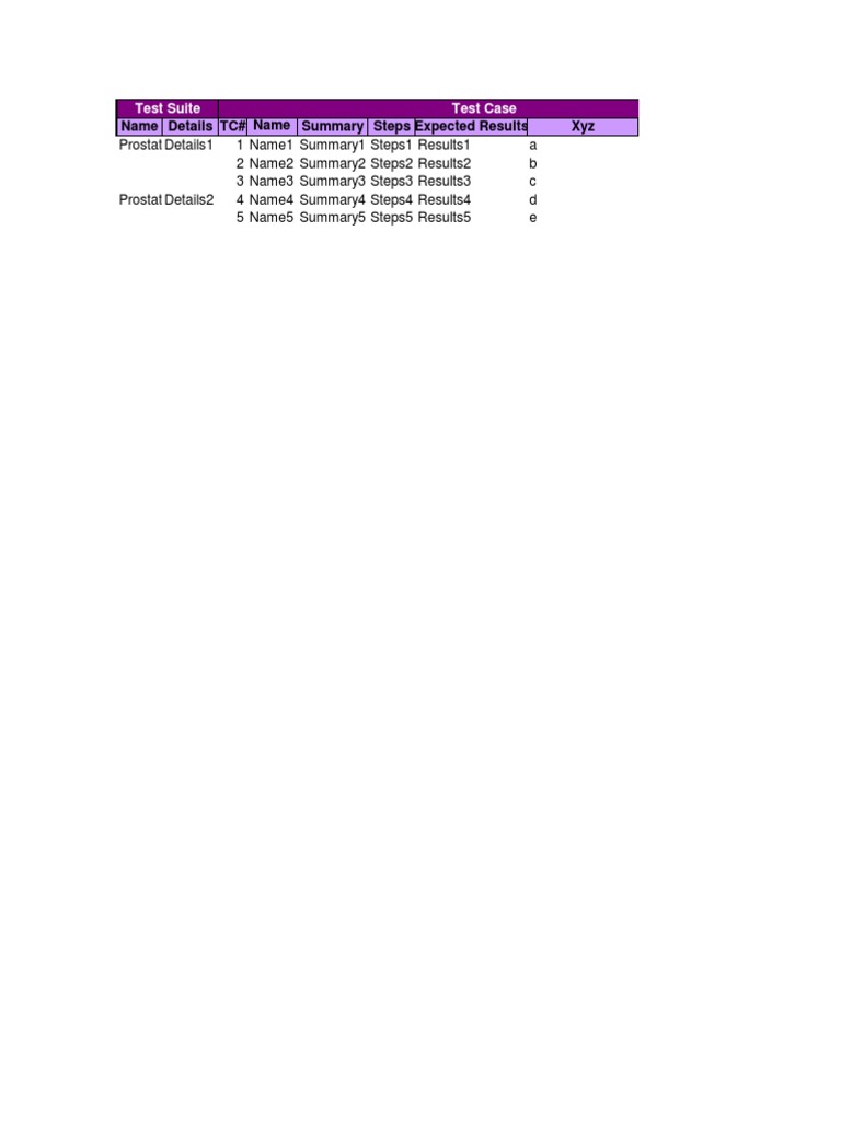 Test Link Template | PDF