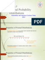 7 - Stat - Normal Probability Distributions 2024