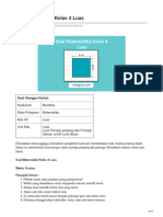 Soal Matematika Kelas 4 Luas