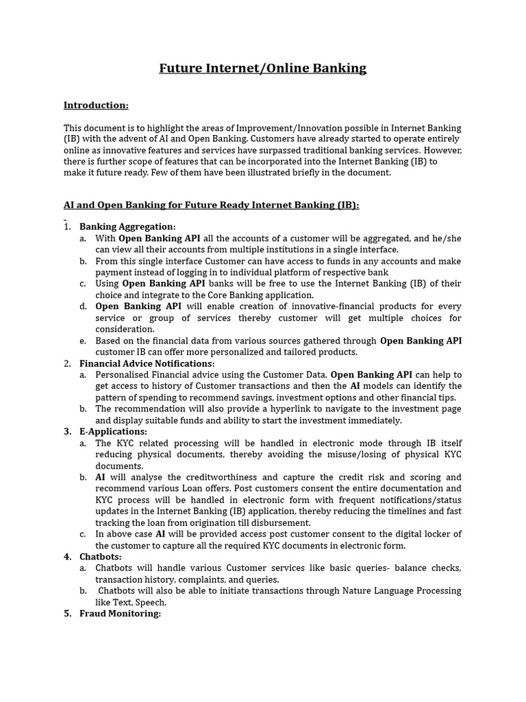 Future internetbanking pdf online banking banks banking