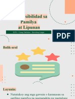 ESP8 - Q1 - W8 - D4 - Responsibilidad Sa Pamilya at Lipunan