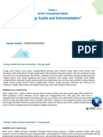 Tugas 1  - SME - 2 . Energy Audit and Instrumentation - Hamam S 