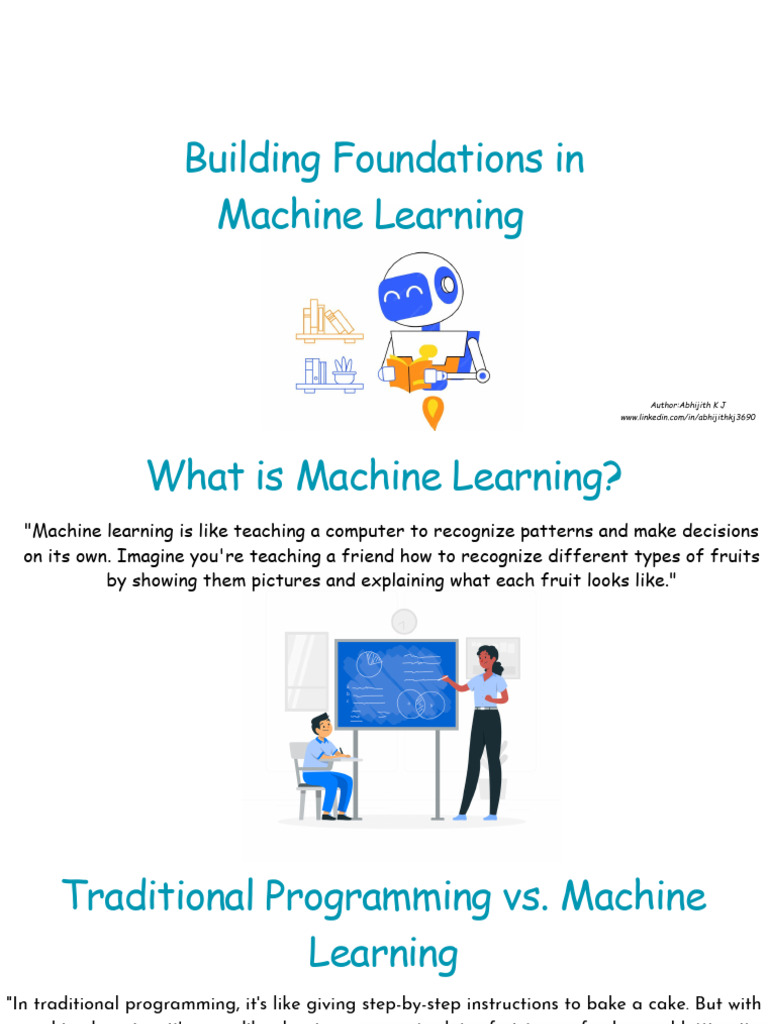 Building Foundations in Machine Learning | PDF | Machine Learning ...