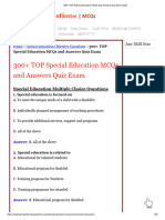 300+ TOP Special Education MCQs and Answers Quiz Exam 2023