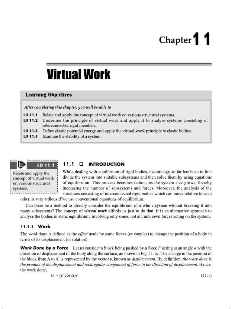 Virtual Work Notes | PDF