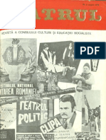 Revista Teatrul, Nr. 8, Anul XXIII, August 1978