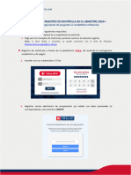 UCV - Pasos para Registro de Matrícula 2024-I - Pos-A Distancia - Primer Ciclo