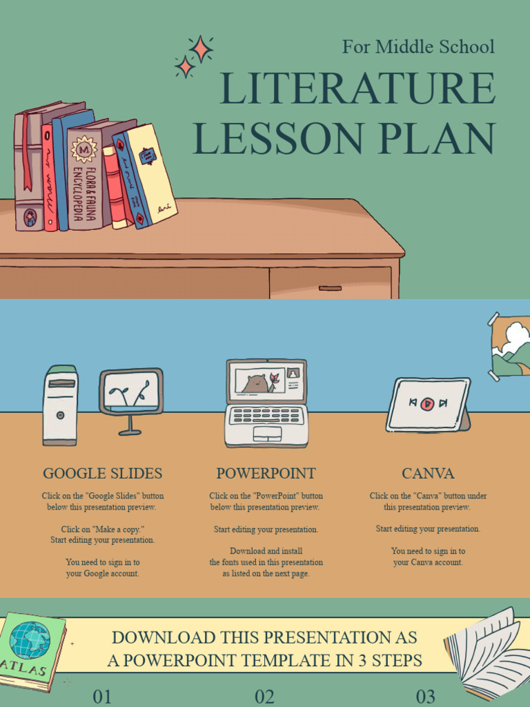 Free Middle School Literature Templates | PDF | Microsoft Power Point ...