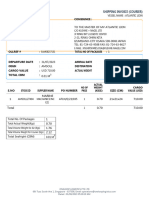Shipping Invoice