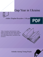 Presentation Taking A Gap Year in Ukraine