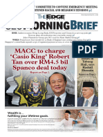Morning: MACC To Charge Casio King' Robert Tan Over RM4.5 Bil Spanco Deal Today