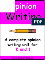 Opinion Writing