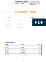 Objectives and Targets