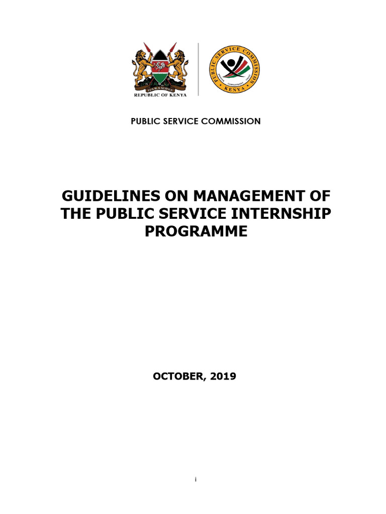 Public Service Internship Guidelines | PDF | Internship | Job Hunting